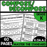Decompose Numbers within 10 Kindergarten Worksheets K.OA.A.3
