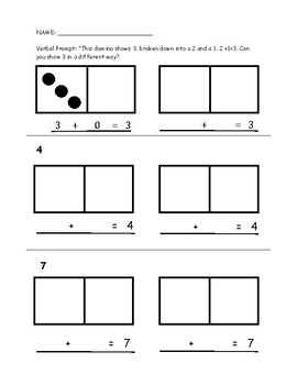 Decompose numbers 1-9 - Dominos Assessments by Mme Charles | TPT