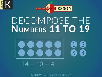Preview of Decompose the Numbers 11 to 19