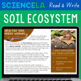 Decomposers & Matter in Soil Ecosystems Reading Comprehens