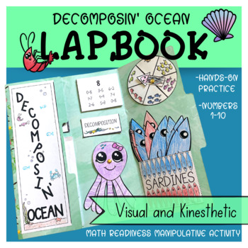 Preview of Decomposin' Ocean Lapbook Math Readiness Manipulative Activities