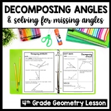 Missing Angles 4th Grade Geometry Review, Complementary & 