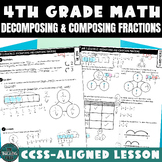Decomposing Fractions 4th Grade Math Lesson