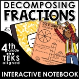 Decomposing Fractions Interactive Notebook Set | Distance 