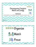 Decomposing Fractions Task Cards: 4.NF.3b