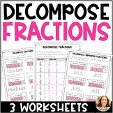 Decompose Fractions and Improper Fractions Using Models an