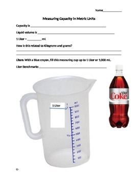 Preview of Decomposing Liters and Milliliters Module 2 Eureka Math Grade 3 (3.MD.A.2)