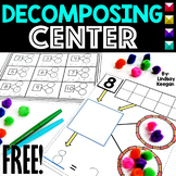 Decomposing Numbers Math Game - FREE Pom Pom Math Center