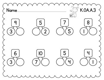 decomposing numbers by becca giese teachers pay teachers