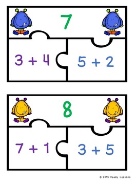 composing decomposing numbers to 10 number bond