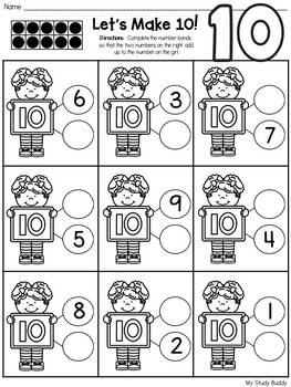 Decomposing Numbers 4-10 (Decomposing Numbers to 10 Worksheets) | TpT