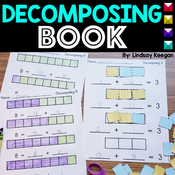Preview of Decomposing Numbers to 10 Cut and Paste Activities