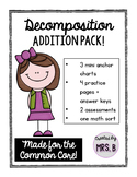 Decomposing Numbers: Decomposition Addition Pack