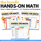 Decomposing Numbers Math Centers  5 - 10 The Bundle