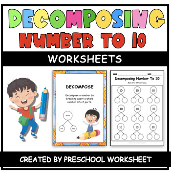 Preview of Decomposing Numbers To 10 Kindergarten