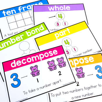 Decomposing Numbers Unit: Kindergarten Guided Math by Natalie Lynn