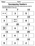 Decomposing Numbers Within 20, Relationship Between Additi