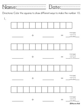Preview of Decomposing Numbers in the Common Core