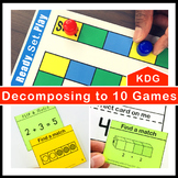 Decomposing Numbers to 10 Games and Centers Kindergarten