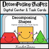 Decomposing Shapes Digital Center - Task Cards