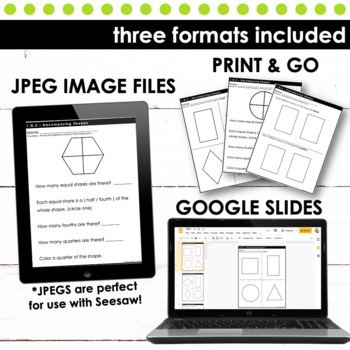 decomposing shapes first grade math 1g3 by cupcakes n curriculum