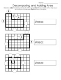 Decomposing and Adding the Area of Irregular Shapes