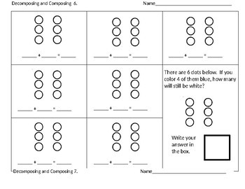 Preview of Decomposing and Composing Numbers 6-10
