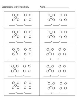 Decomposing and Composing Numbers 6-10 by Bonnie M | TpT