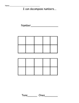 Decomposing Numbers with Kindergarten and First Graders by Gina Hickerson