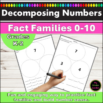 Decompose Numbers and Fact Families Common Core Math Activity | TpT