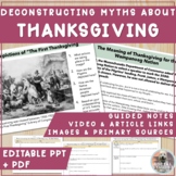 Deconstructing the History of Thanksgiving: Editable PPT a