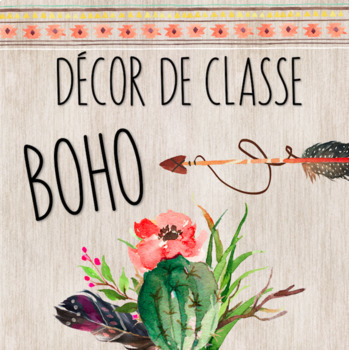 Preview of Décor de classe BOHO // Ensemble grandissant