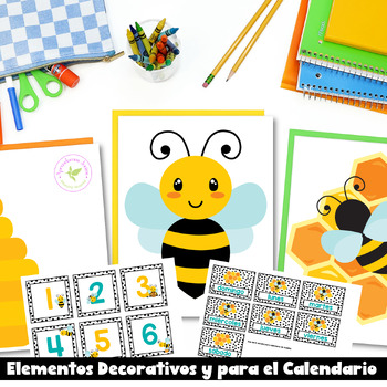 Decoración Abejas / Bee Classroom Decor in Spanish | TPT