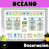 Decoración Océano / Ocean Classroom Decor in Spanish