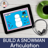Build A Snowman: Articulation (Boom Card, Distance Learnin