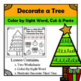 Kindergarten Sight Word - Decorate Christmas Tree - Color,