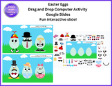 Decorate Easter Eggs Drag & Drop Interactive Computer Activity