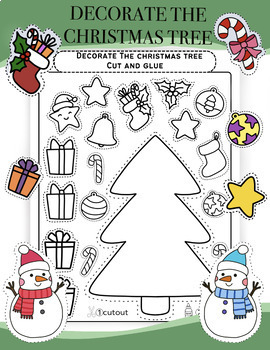 Preview of Decorate The Christmas Tree|Christmas craft
