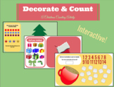 Decorate and Count - Christmas Themed Interactive Workshee