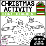 Decorate the Christmas Bauble - Christmas Clip Art