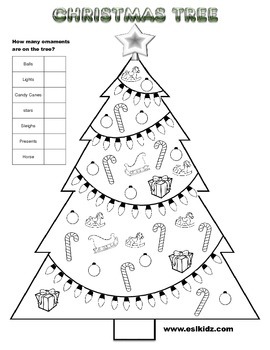 Decorate the Christmas Tree by ESL Kidz | TPT