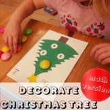 Decorate the Christmas tree - fine motor skills christmas 