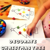 Decorate the Christmas tree - fine motor skills christmas 