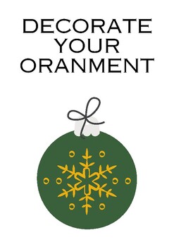 Preview of Decorate your own ornament