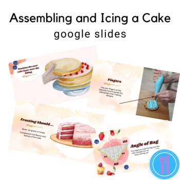 Decorating A Cake With Icing For The Culinary High School Class | TPT
