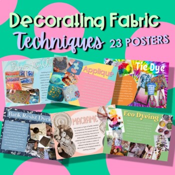 Preview of Fabric Decoration | Family and Consumer Science | FCS | Textiles Technology