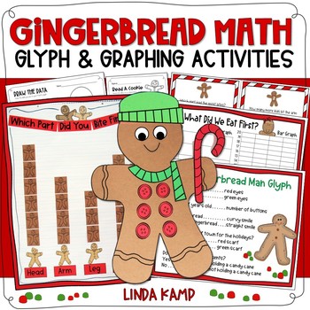 Preview of Gingerbread Math Glyph and Graphing Activities