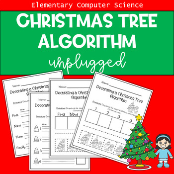 Preview of Christmas Activity for Computer Science: Christmas Tree Differentiated Algorithm