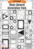 Editable Decoration Pack - Music