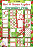 Editable Decoration Pack - Red & Green Apples